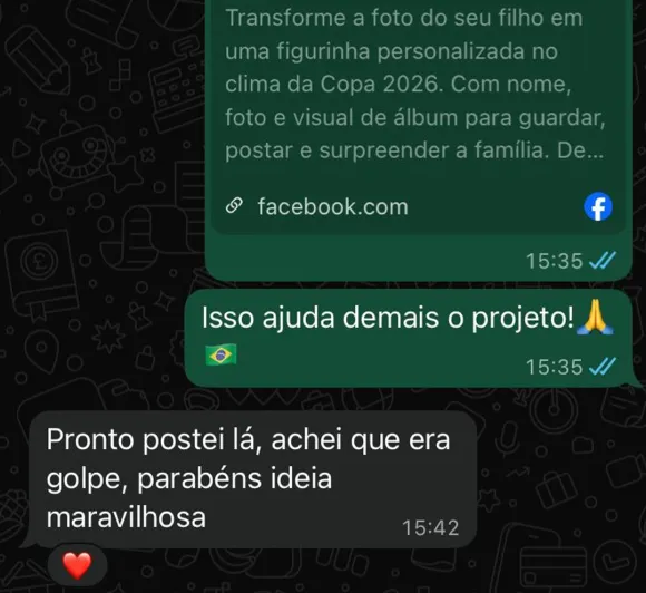 Print de avaliação de cliente